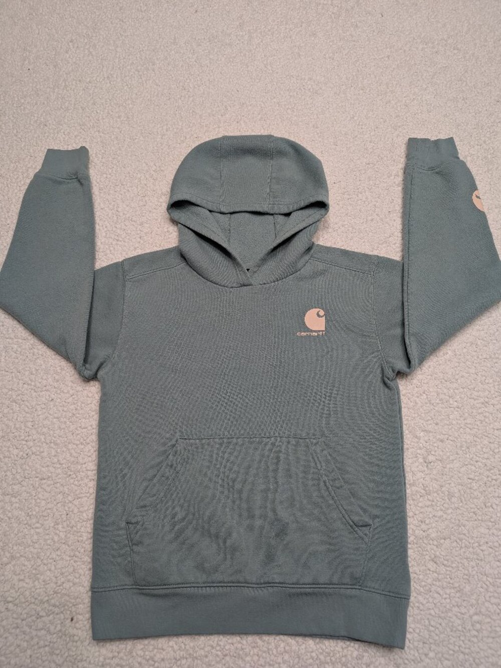 Carhartt Sage Green Fleece Hoodie Womens Medium